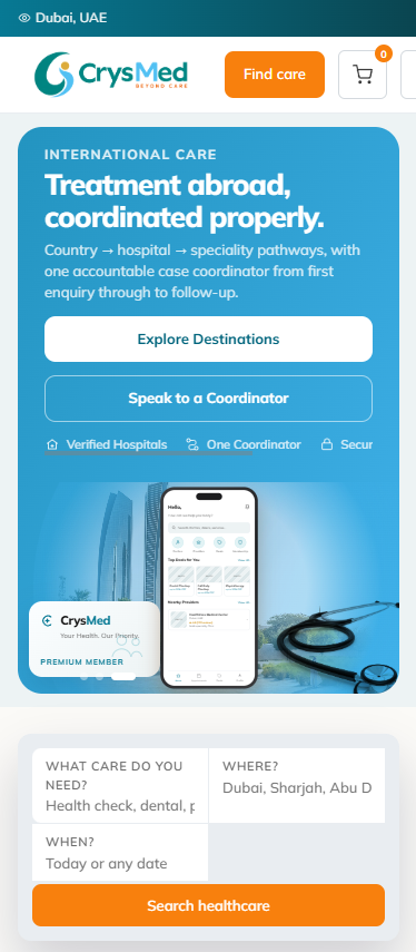 CrysMed app screen